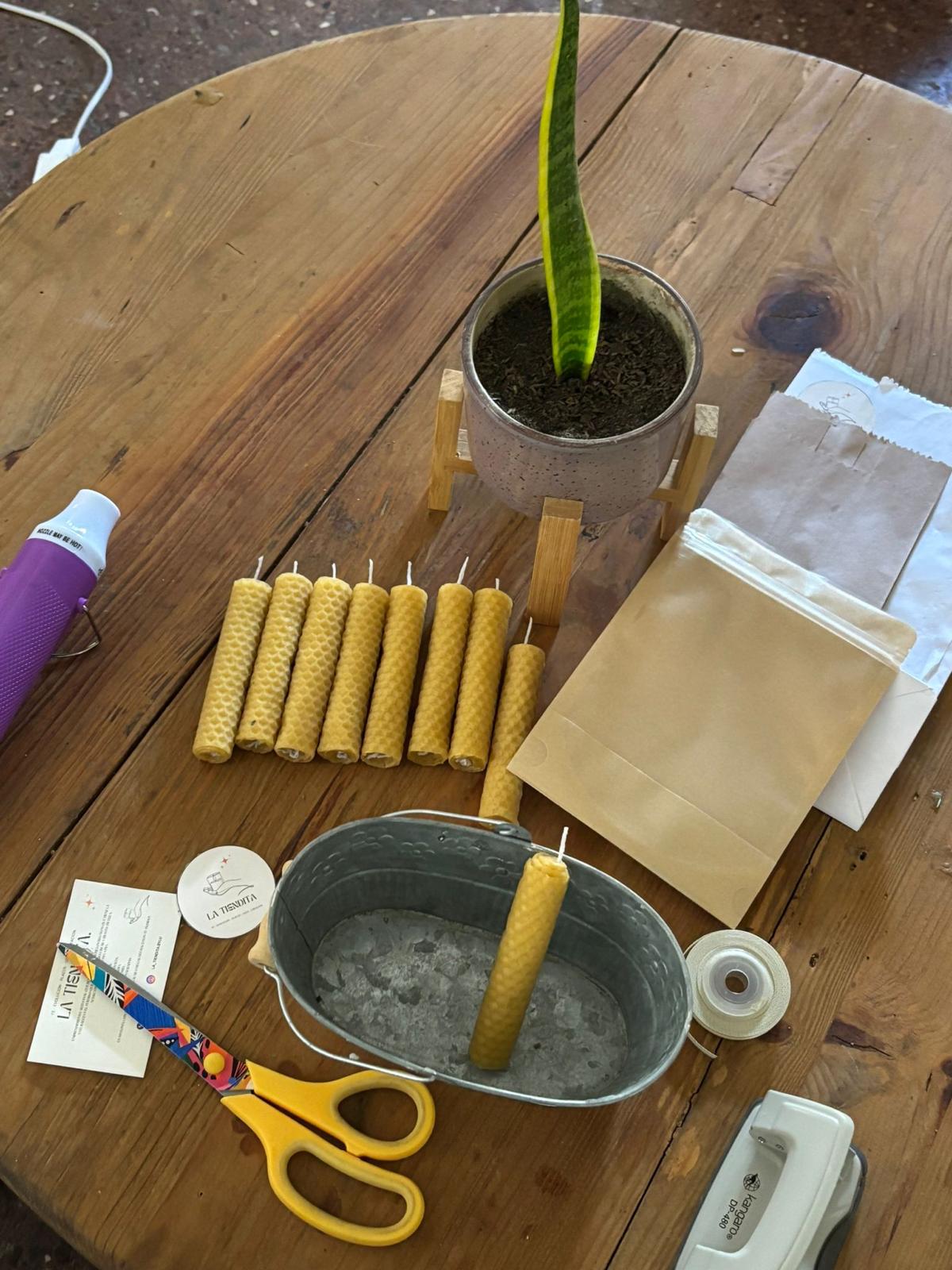 El taller — elaboración de velas artesanales